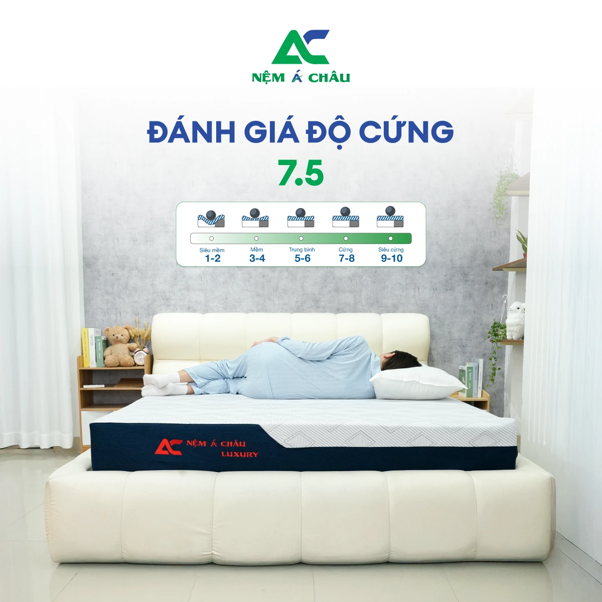 Chi tiết sản phẩm - Nệm Á Châu Luxury NEW 6