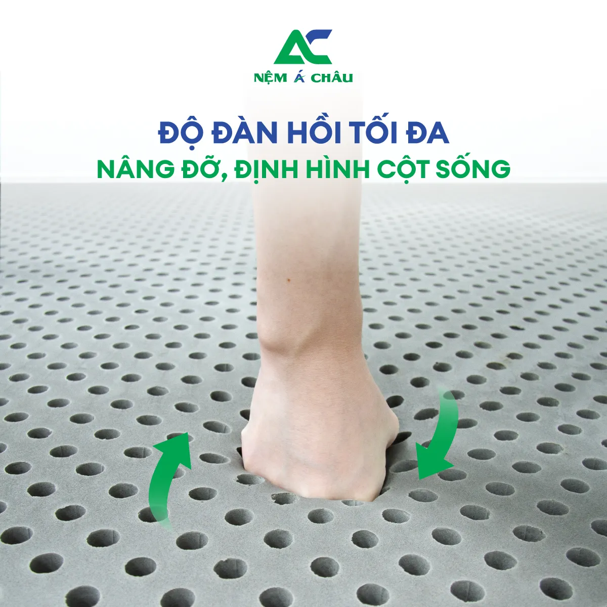 Chi tiết sản phẩm - Nệm Á Châu Foam Latex - Cao Su Thiên Nhiên 1