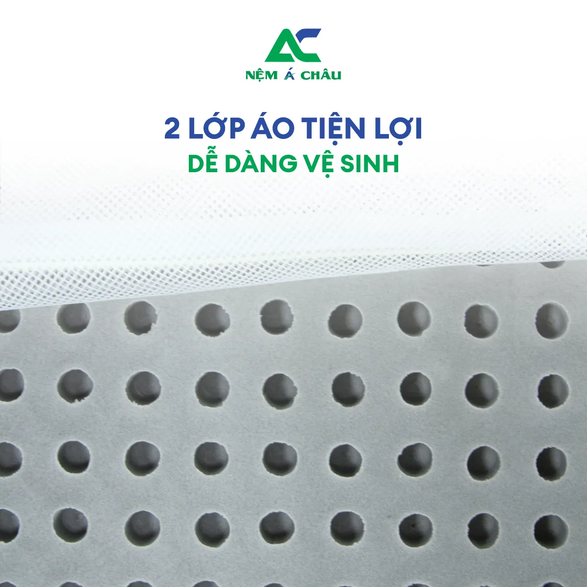 Chi tiết sản phẩm - Nệm Á Châu Foam Latex - Cao Su Thiên Nhiên 2