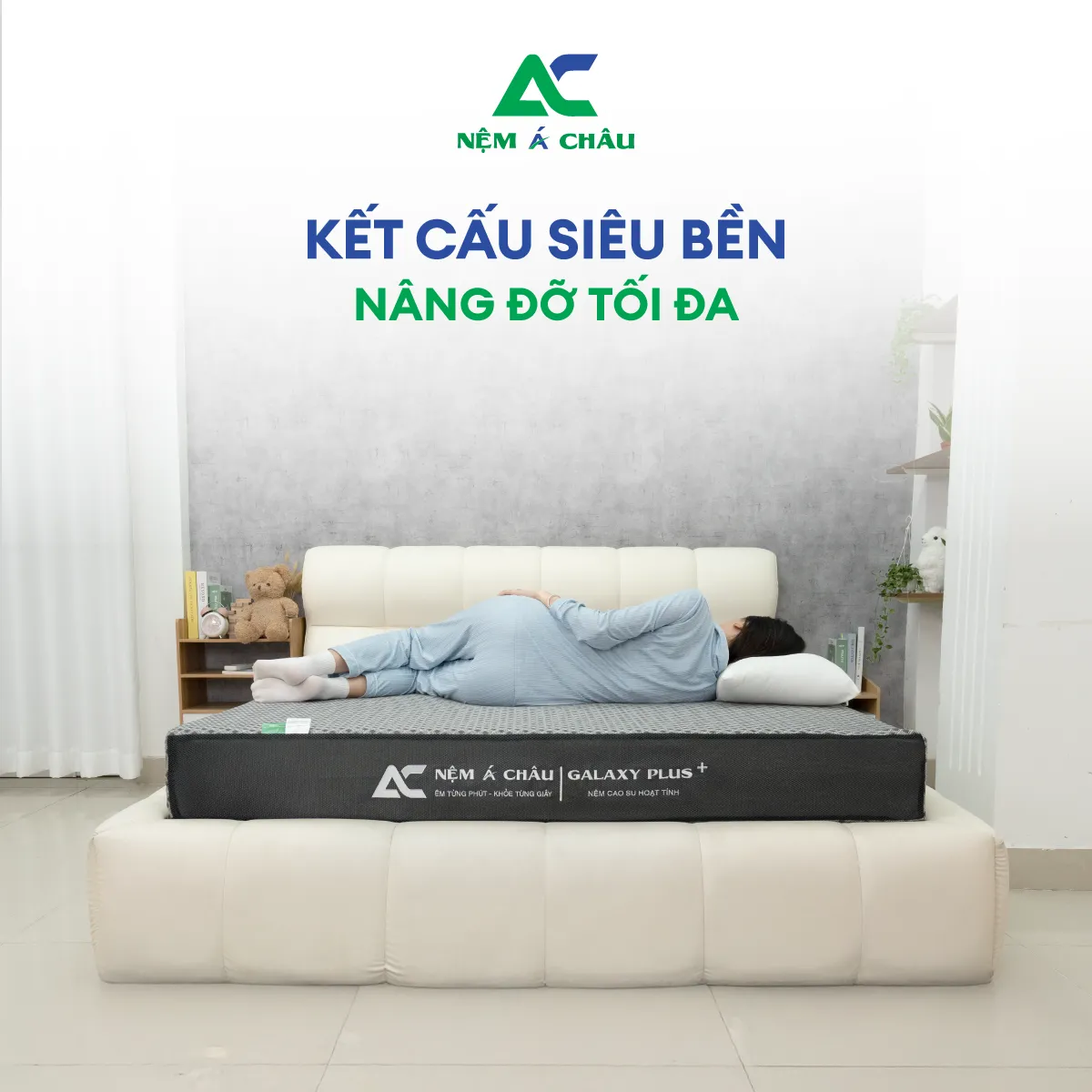 Chi tiết sản phẩm - Nệm Á Châu Galaxy Plus+ 0