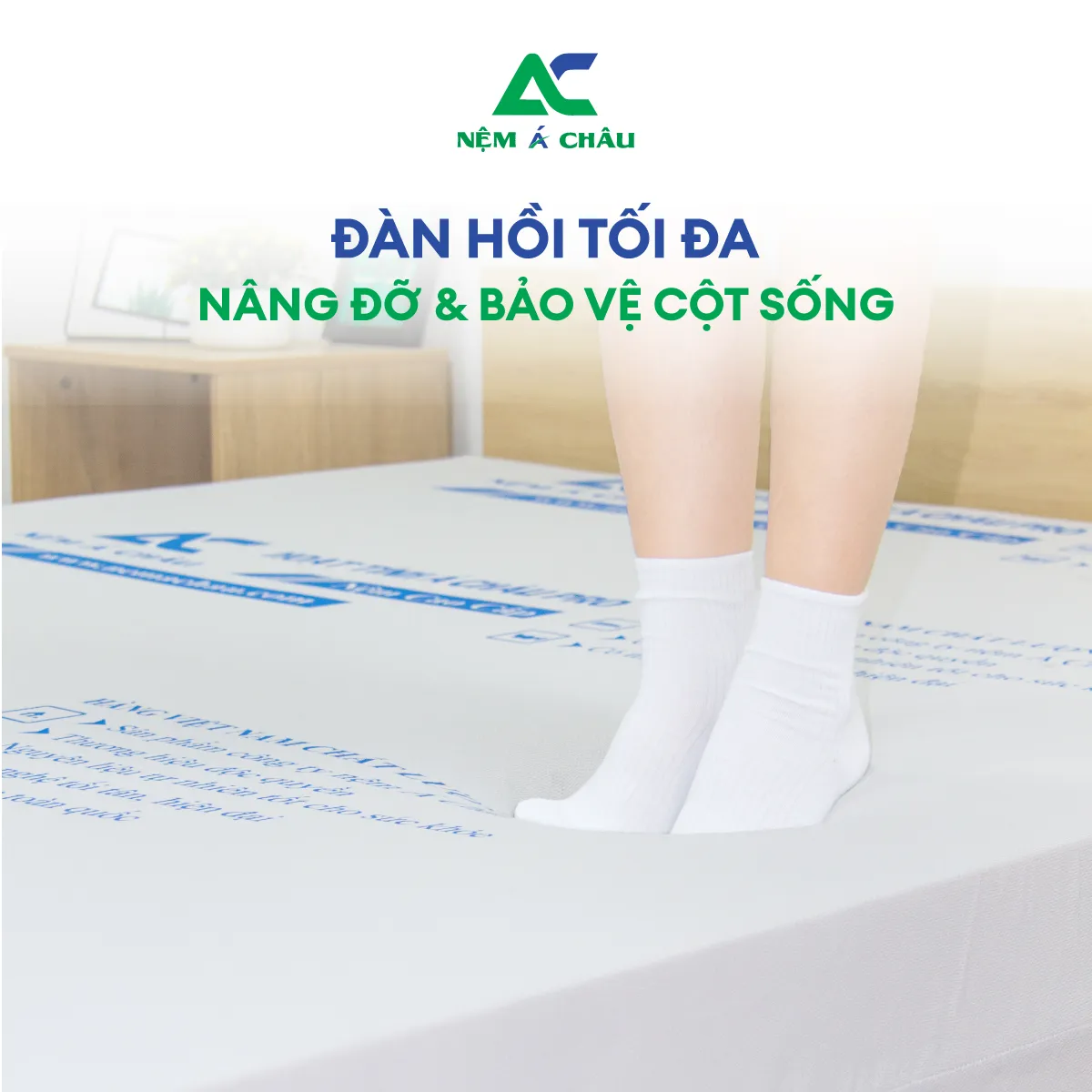 Chi tiết sản phẩm - Nệm Foam Hoạt Tính Pro Á Châu 1
