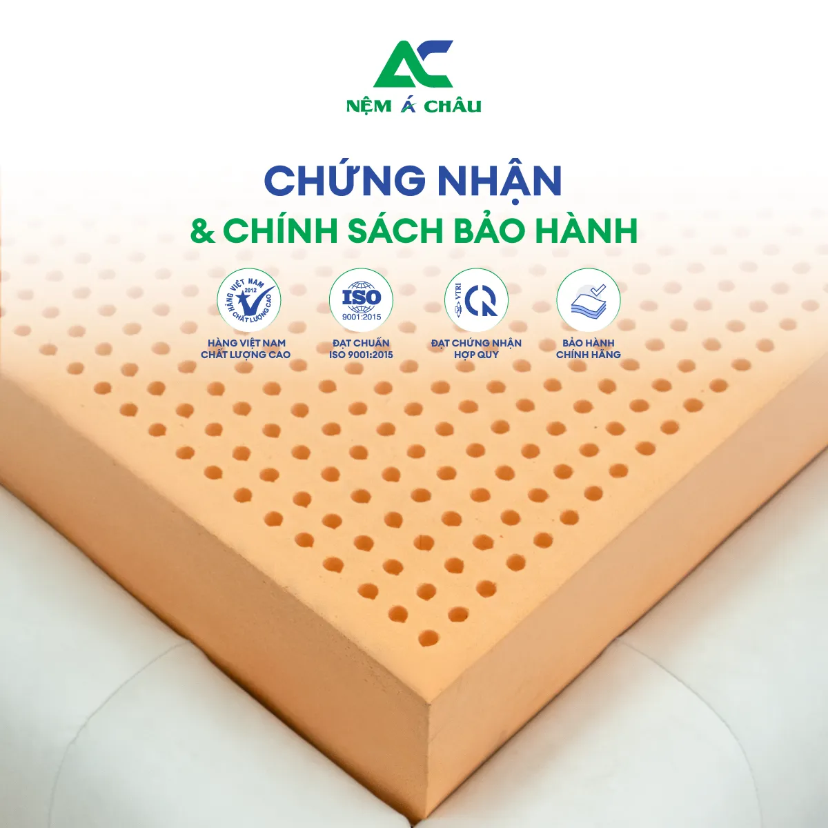 Chi tiết sản phẩm - Nệm Cao Su Thiên Nhiên Á Châu Latex 4