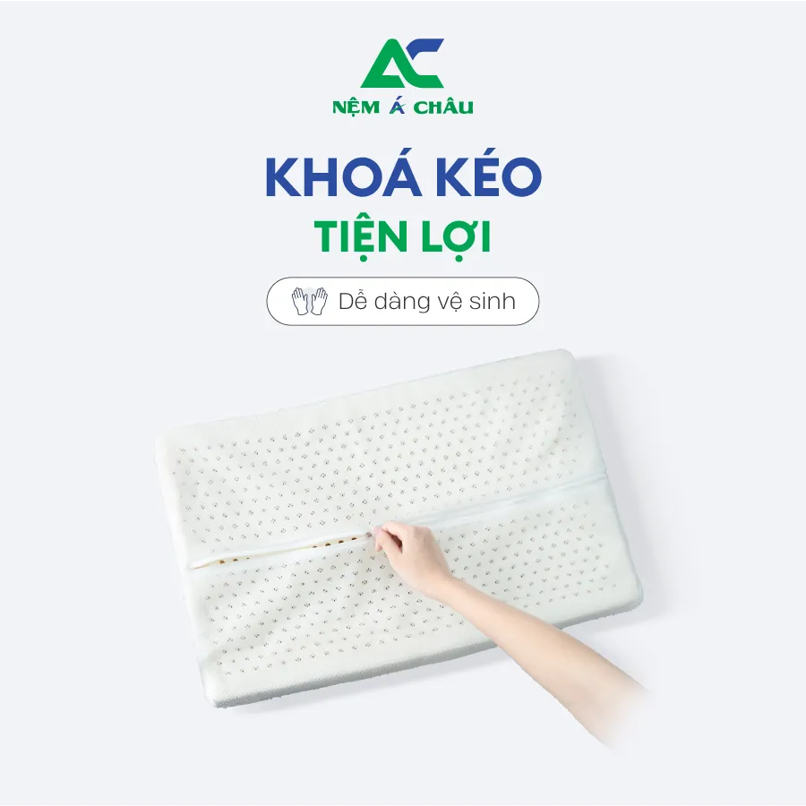 Chi tiết sản phẩm - Gối Cao Su Thiên Nhiên Lượn Sóng Á Châu 1