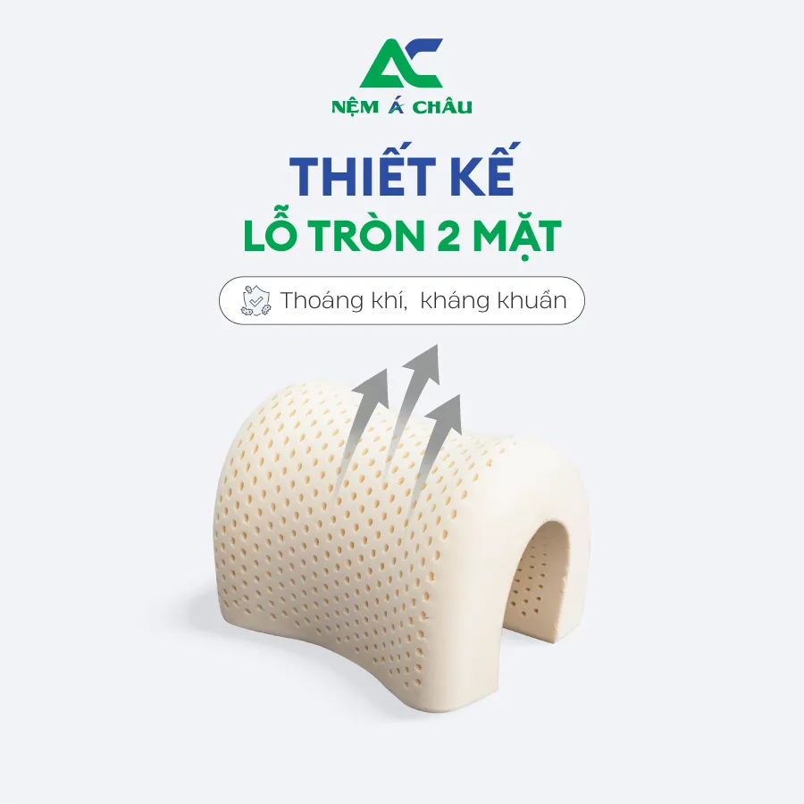 Chi tiết sản phẩm - Gối Cao Su Thiên Nhiên Lượn Sóng Á Châu 4