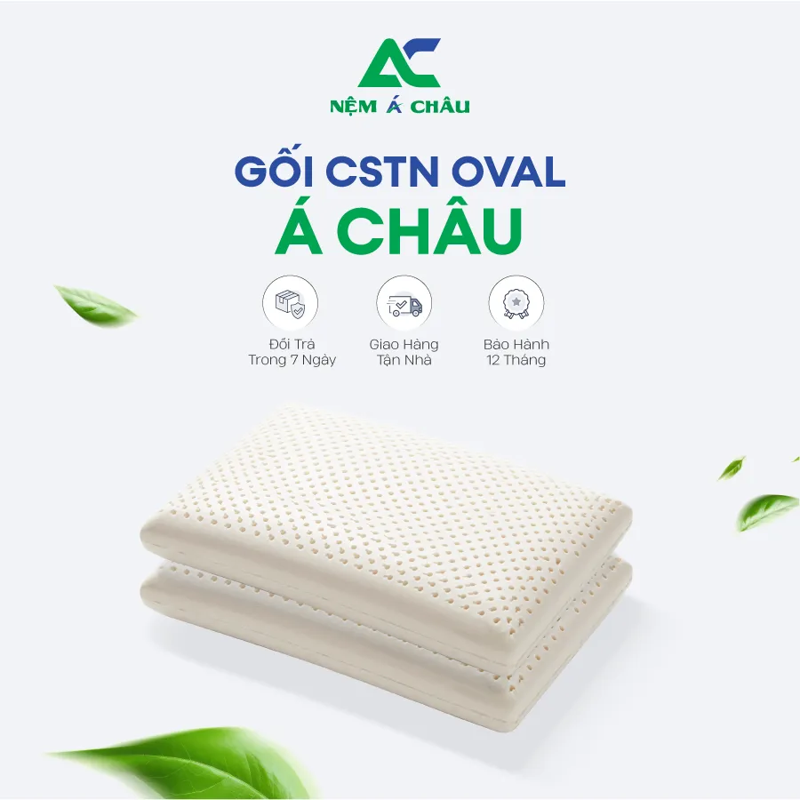 Chi tiết sản phẩm - Gối Cao Su Thiên Nhiên Oval Á Châu 7