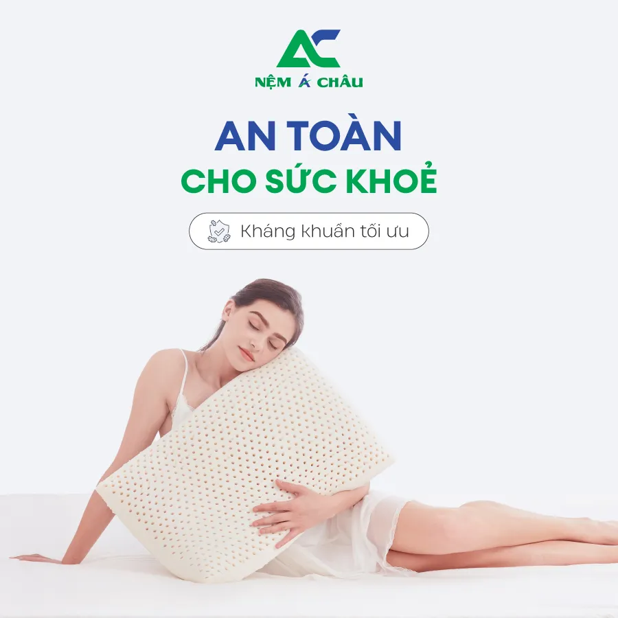Chi tiết sản phẩm - Gối Cao Su Thiên Nhiên Oval Á Châu 6