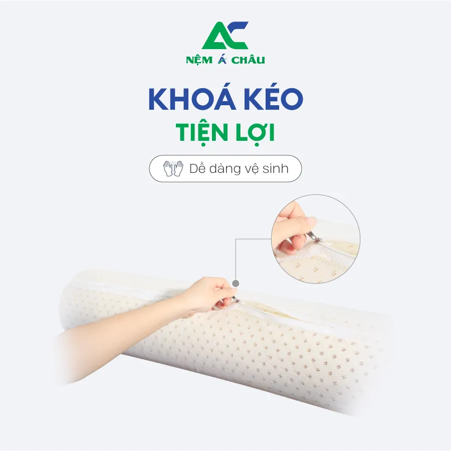 Chi tiết sản phẩm - Gối Ôm Cao Su Thiên Nhiên Á Châu 0