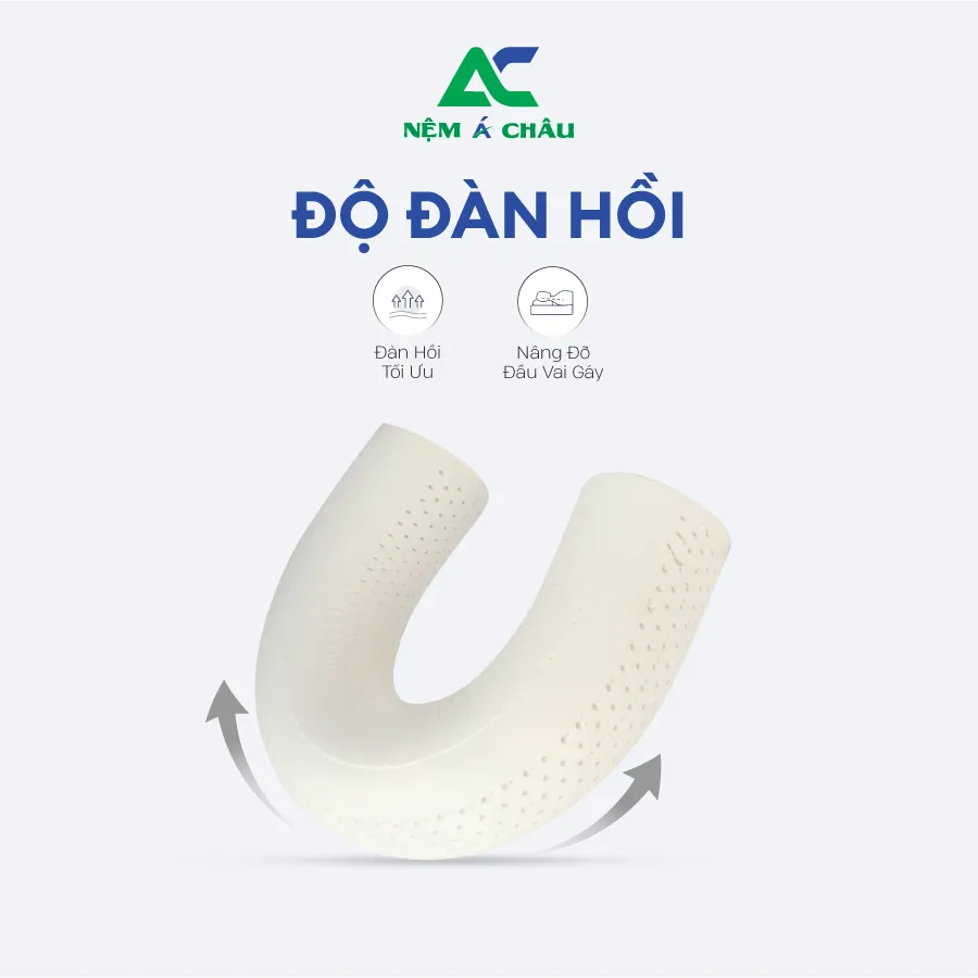Chi tiết sản phẩm - Gối Ôm Cao Su Thiên Nhiên Á Châu 1