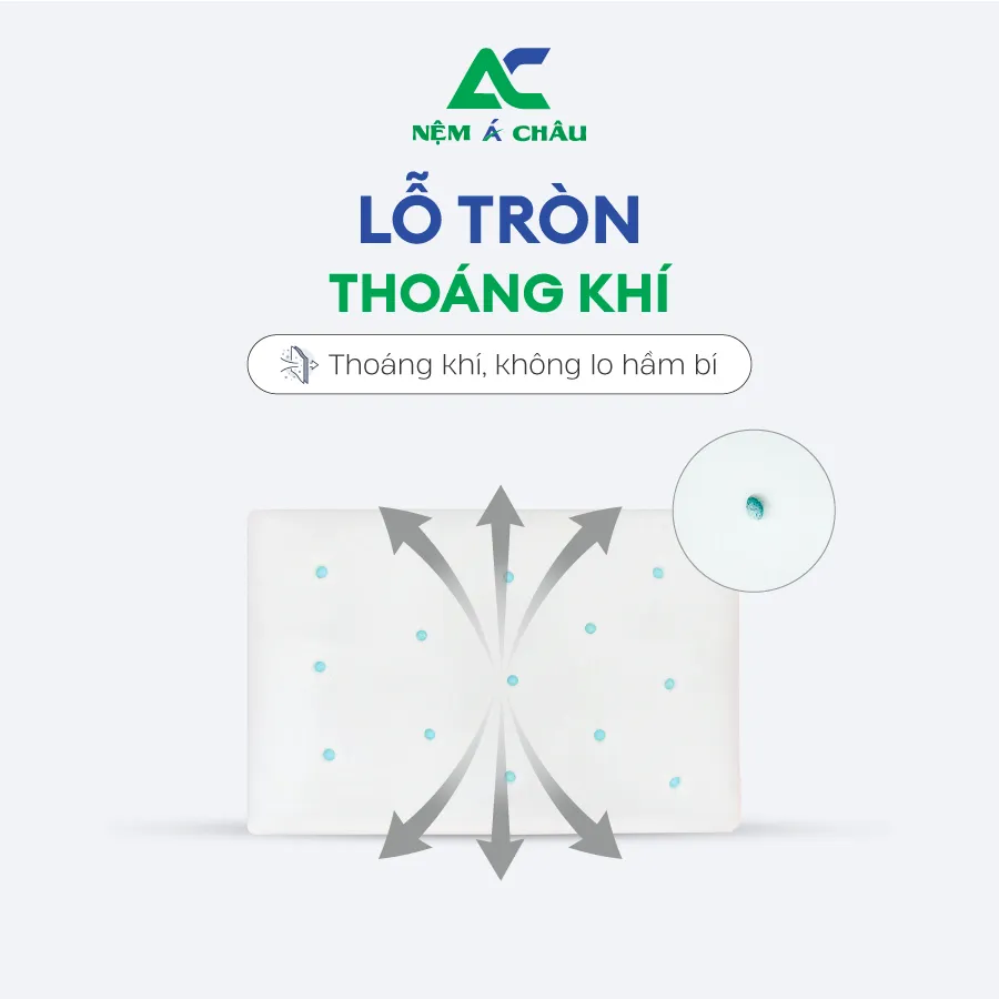 Chi tiết sản phẩm - Gối Cao Su Non Á Châu 3