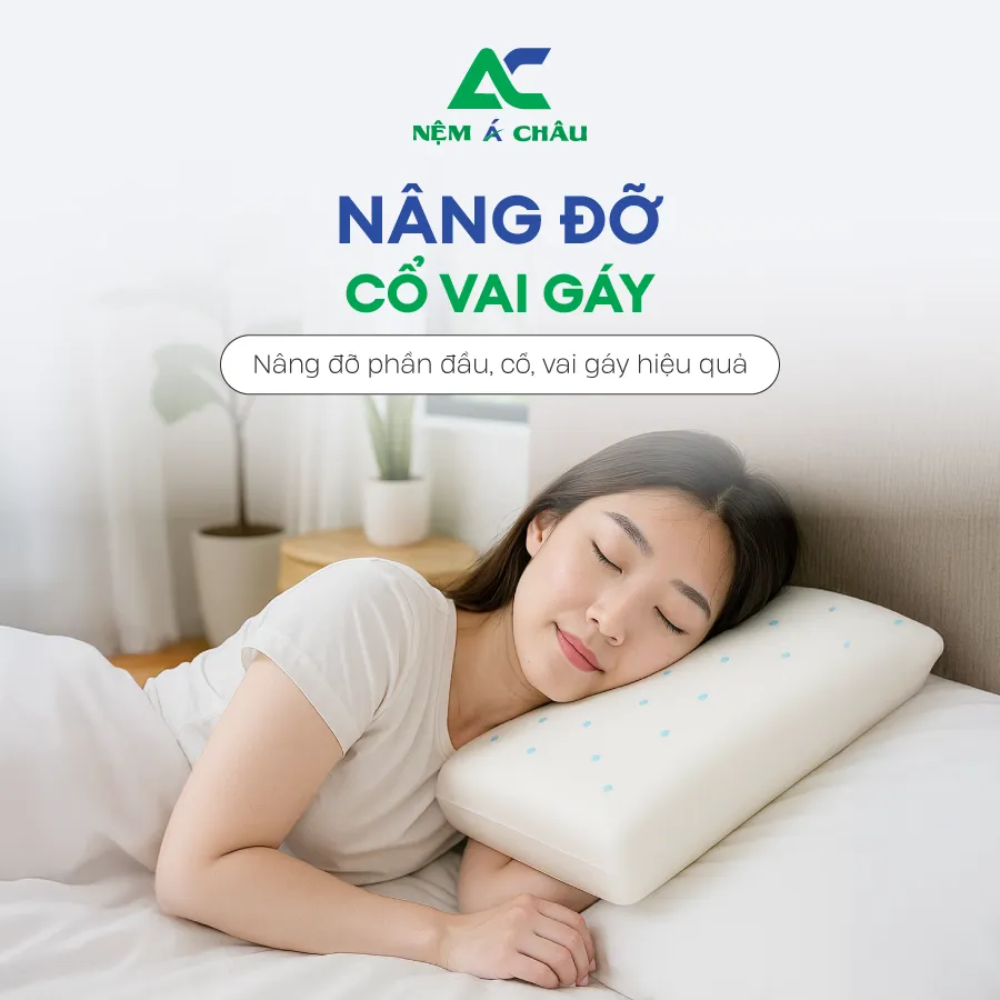 Chi tiết sản phẩm - Gối Cao Su Non Á Châu 4