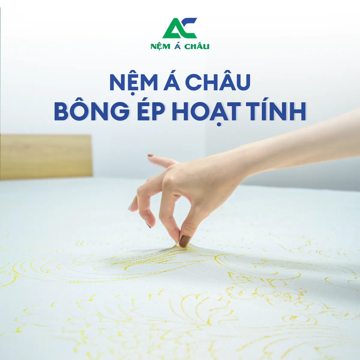 Chi tiết sản phẩm - Nệm Á Châu Bông Ép Hoạt Tính 7