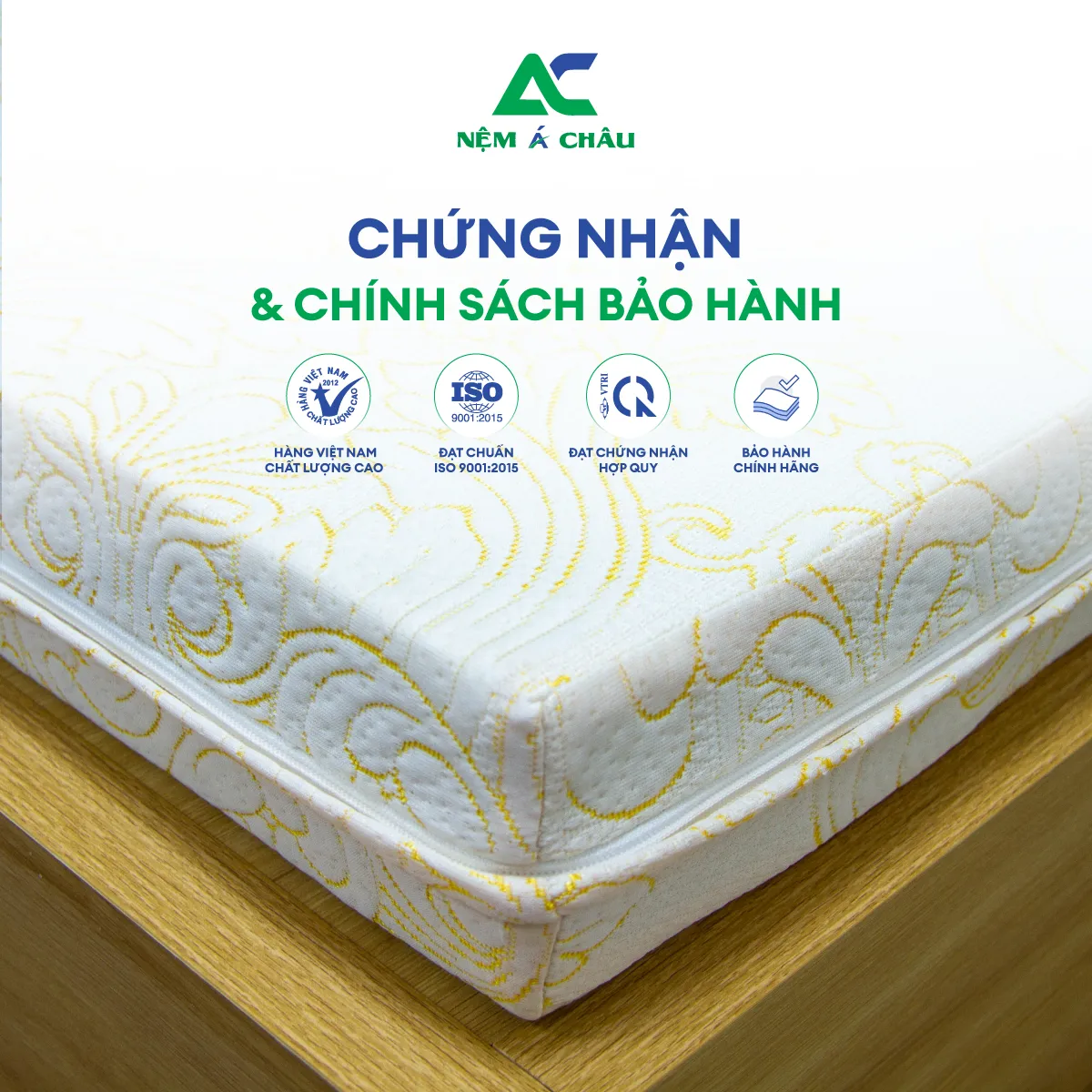 Chi tiết sản phẩm - Nệm Á Châu Bông Ép Hoạt Tính 4
