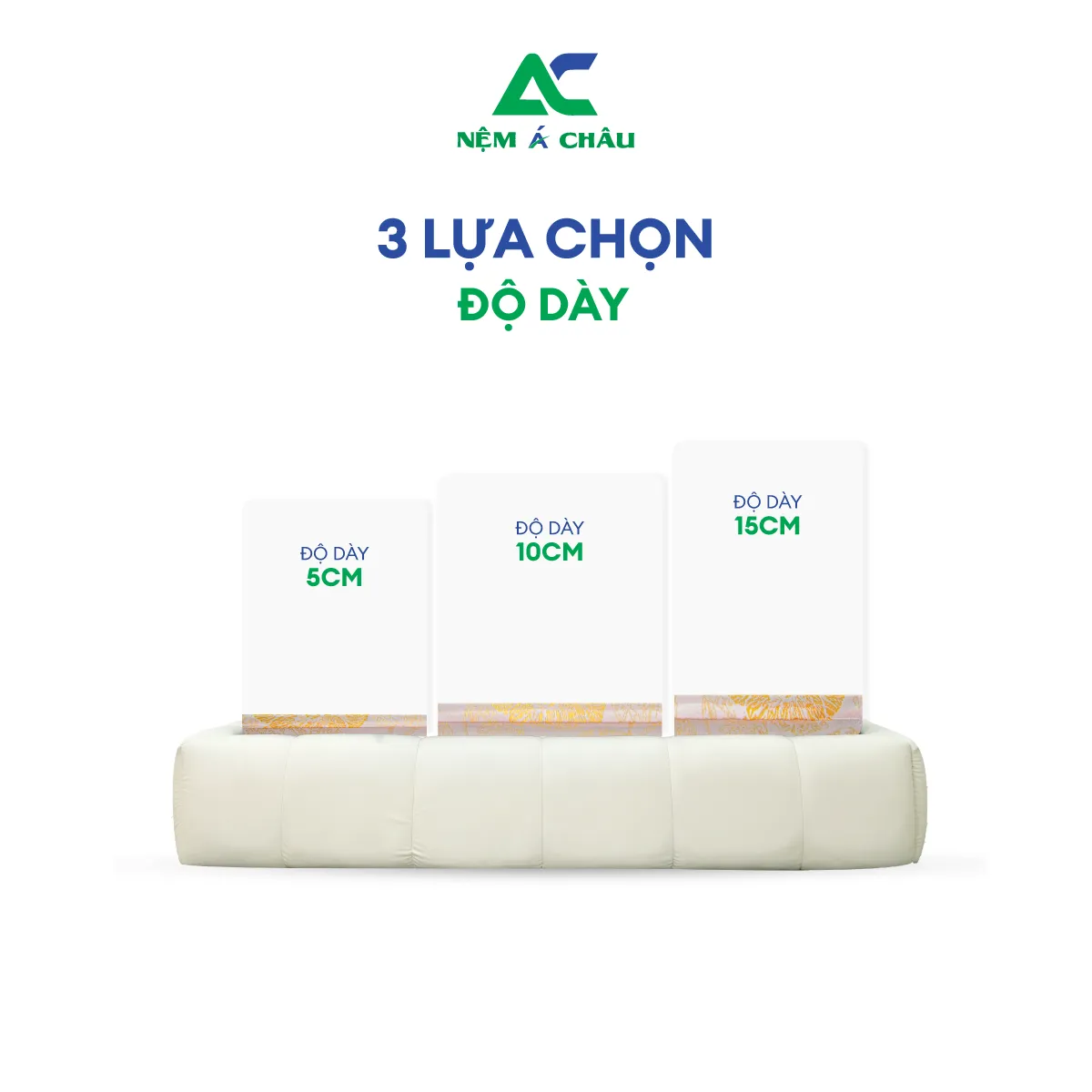 Chi tiết sản phẩm - Nệm Á Châu Bông Ép Hoạt Tính 6